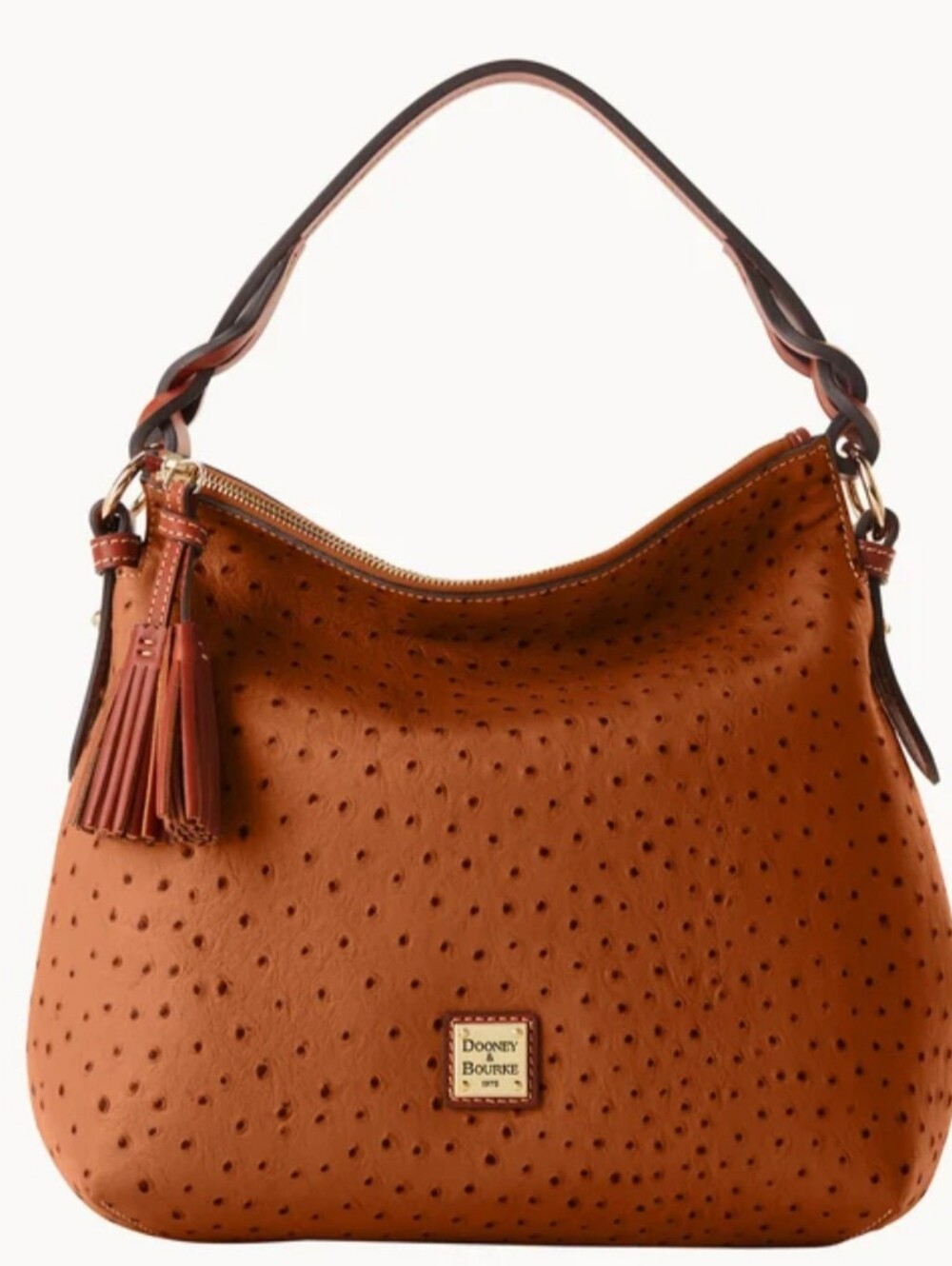 Dooney&Bourke Ostrich Twist Strap Hobo